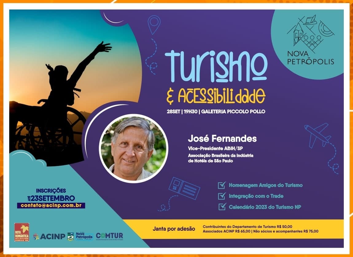 Em Nova Petrópolis – RS José Fernandes palestra sobre Turismo e Acessibilidade.